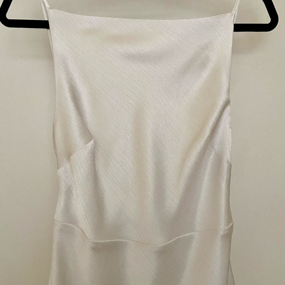 Abercrombie & Fitch High-Neck Crinkle Satin Maxi Dress (Size Small) - Picture 9 of 9